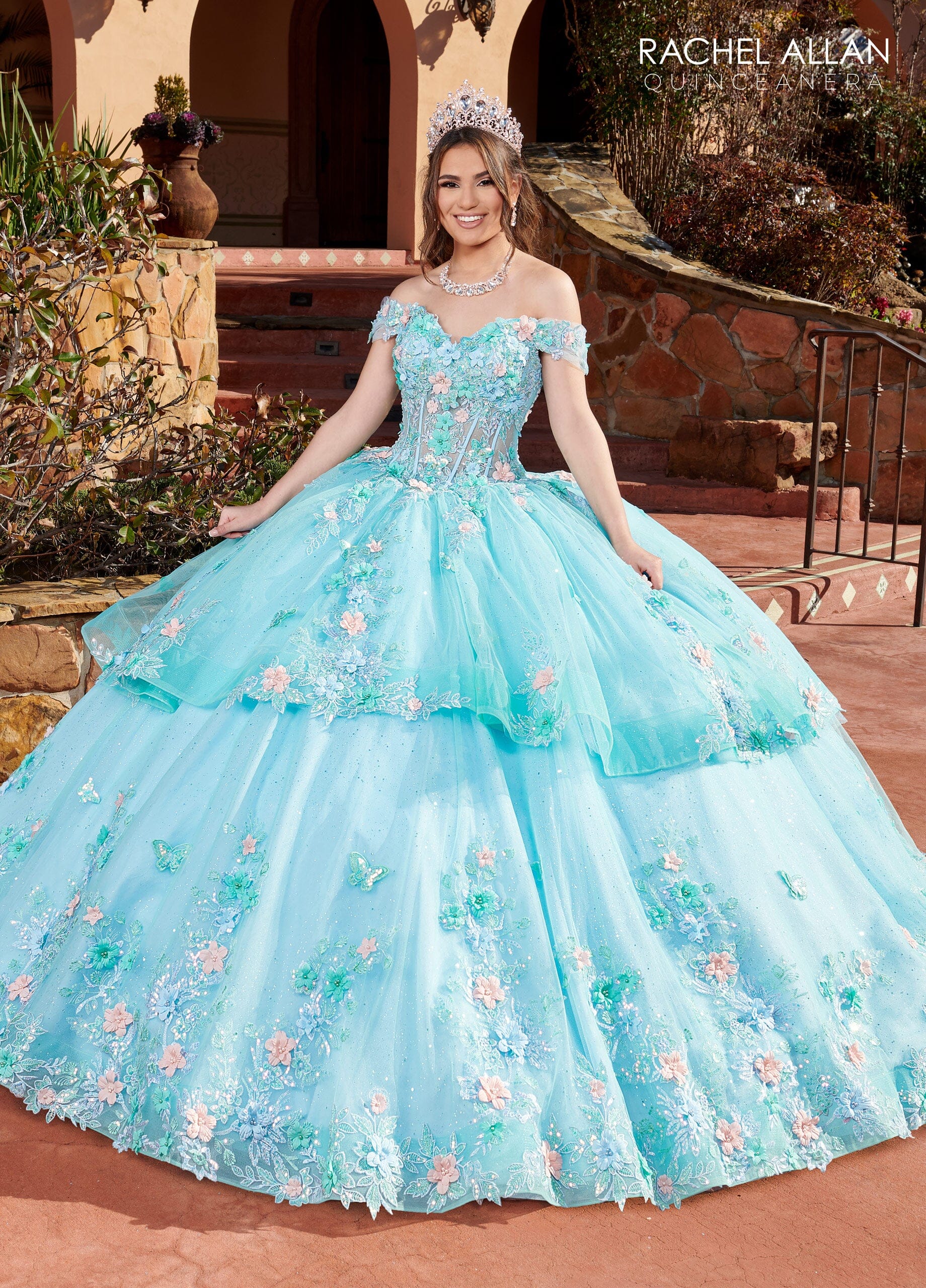 Off Shoulder Corset Quinceanera Dress by Rachel Allan RQ2179 – ABC