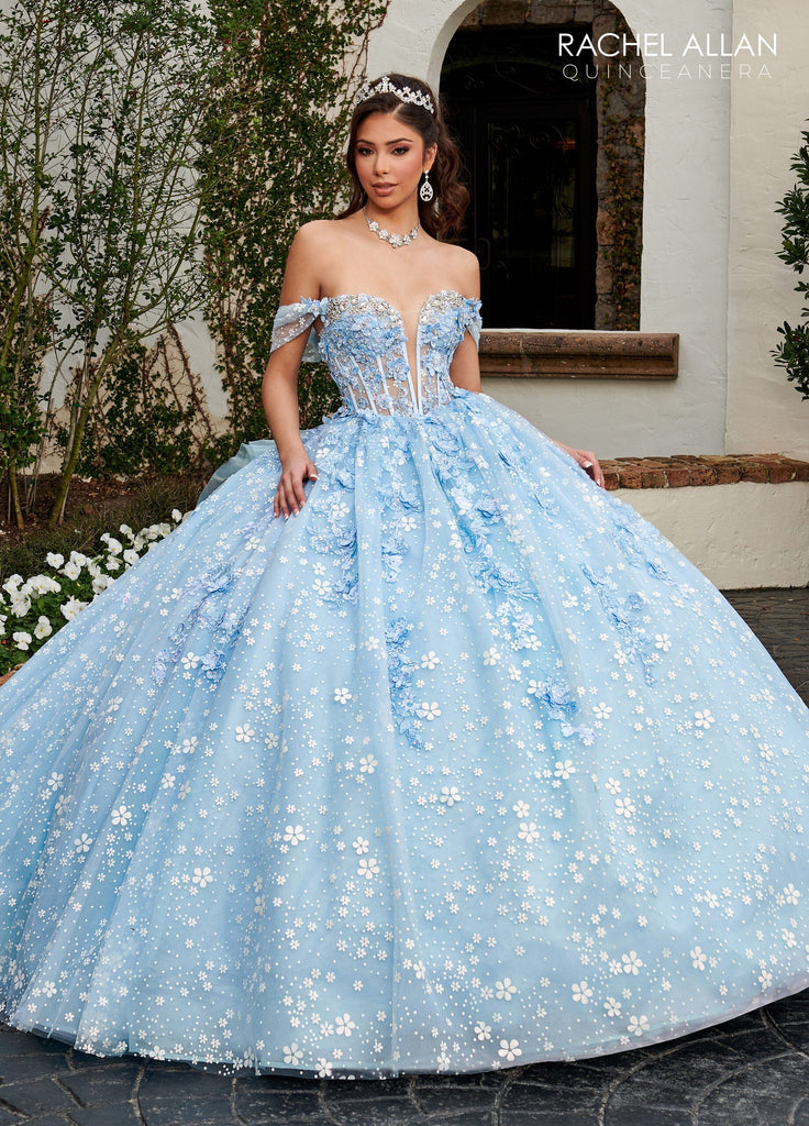 Off Shoulder Corset Quinceanera Dress by Rachel Allan RQ3122 – ABC