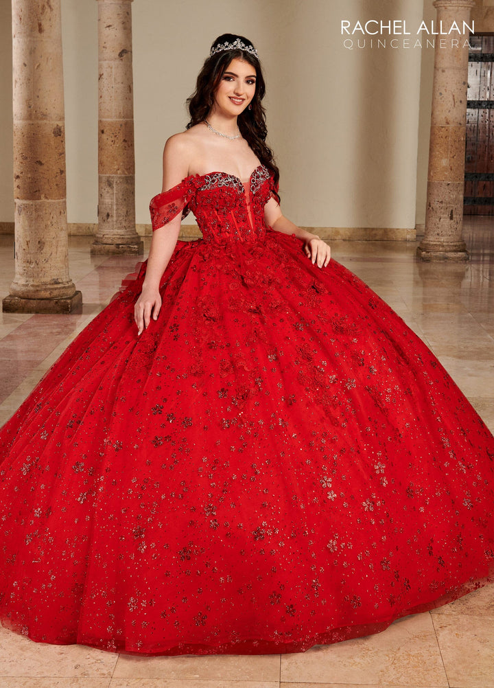 Off Shoulder Corset Quinceanera Dress by Rachel Allan RQ3122