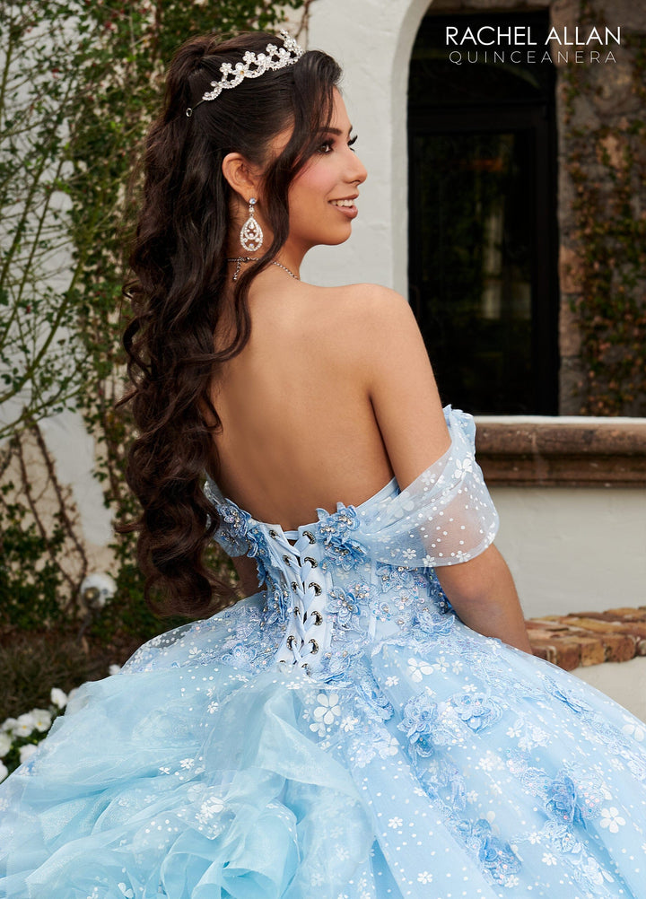 Off Shoulder Corset Quinceanera Dress by Rachel Allan RQ3122