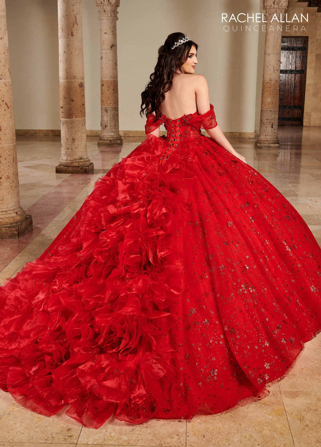 Off Shoulder Corset Quinceanera Dress by Rachel Allan RQ3122