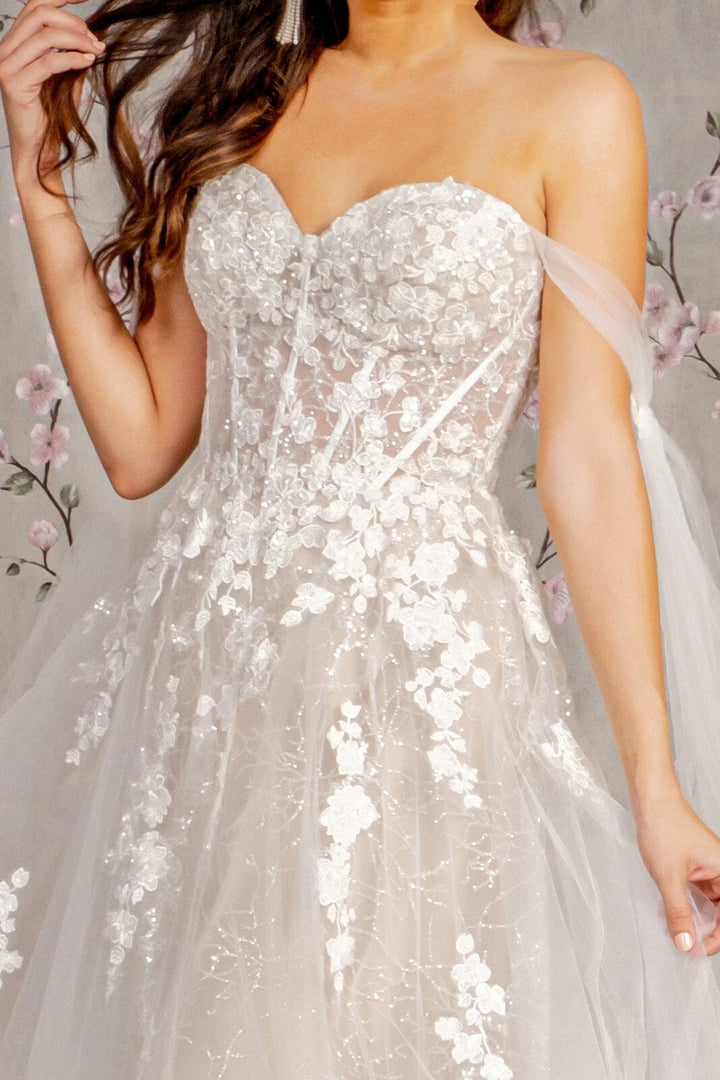 Off Shoulder Corset Wedding Ball Gown by GLS Gloria GL3428