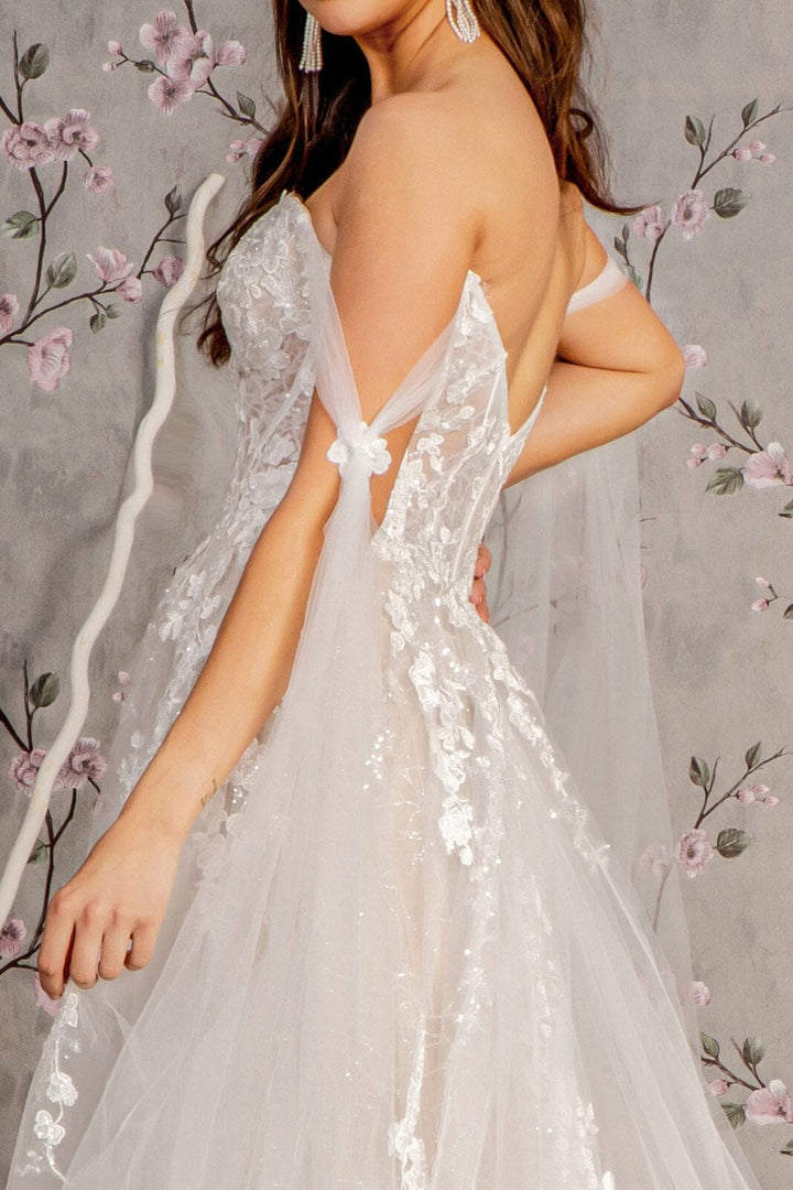 Off Shoulder Corset Wedding Ball Gown by GLS Gloria GL3428