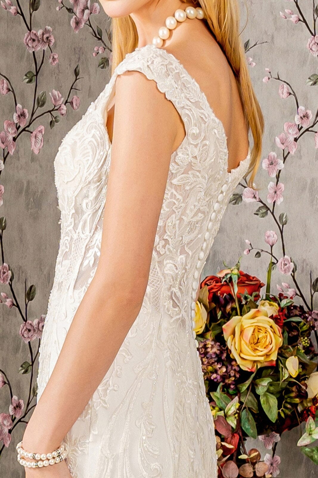 Off Shoulder Mermaid Wedding Dress by GLS Gloria GL3490