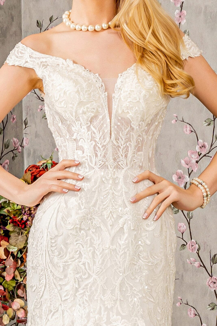 Off Shoulder Mermaid Wedding Dress by GLS Gloria GL3490