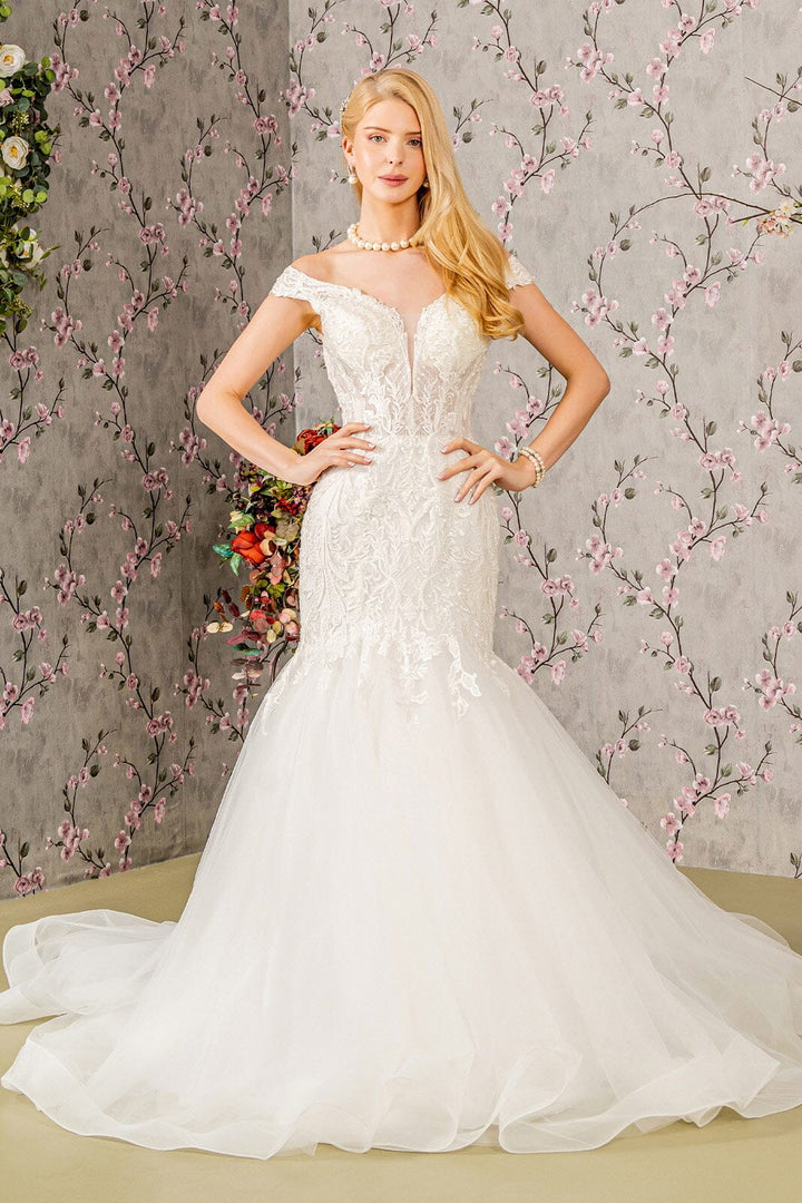 Off Shoulder Mermaid Wedding Dress by GLS Gloria GL3490