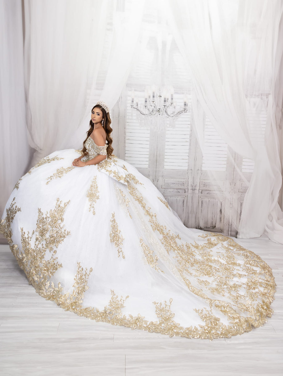 Off Shoulder Quinceanera Dress by House of Wu 26022