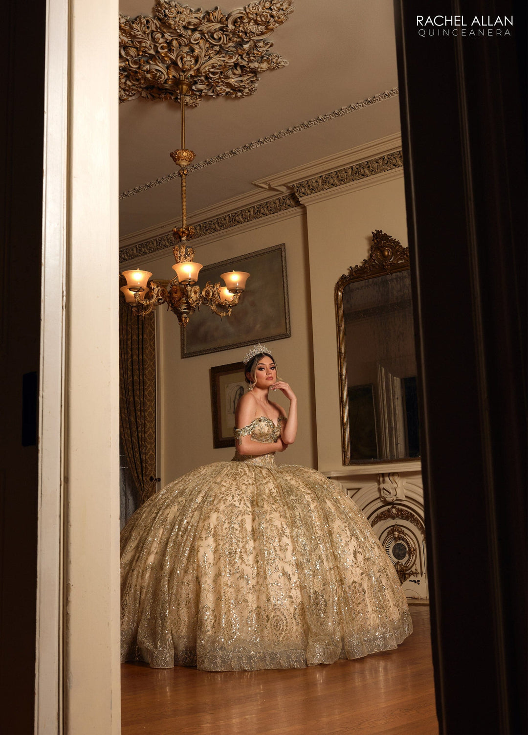 Off Shoulder Quinceanera Dress by Rachel Allan RQ2212