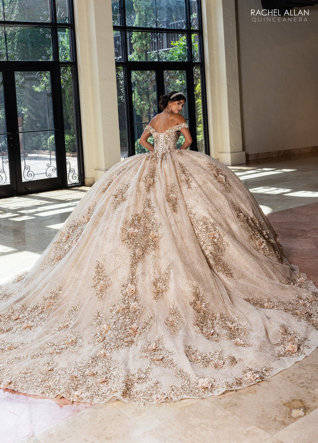 Off Shoulder Quinceanera Dress by Rachel Allan RQ2215