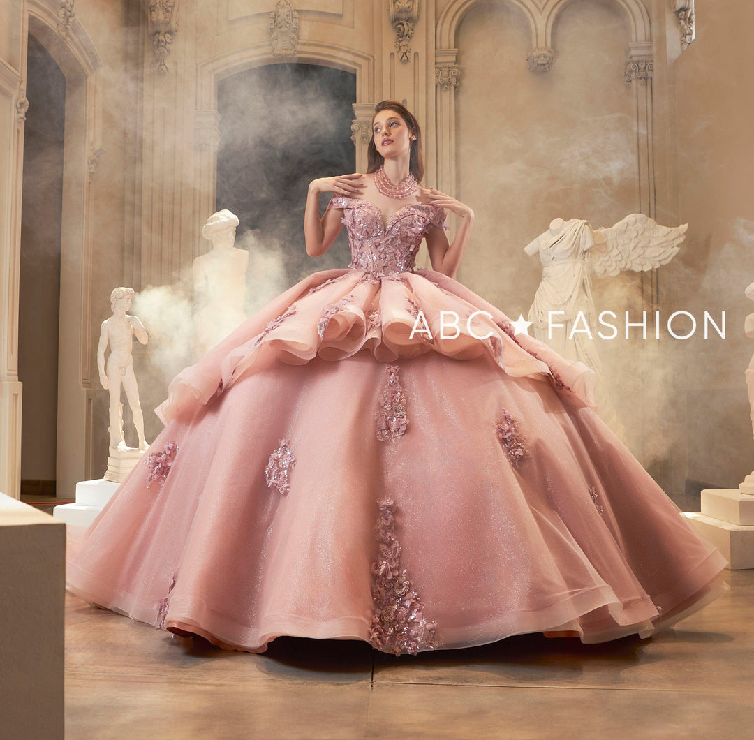 ragazza fashion dresses RUFFLED CHARRO QUINCE DRESS BY RAGAZZA FASHION M25-125