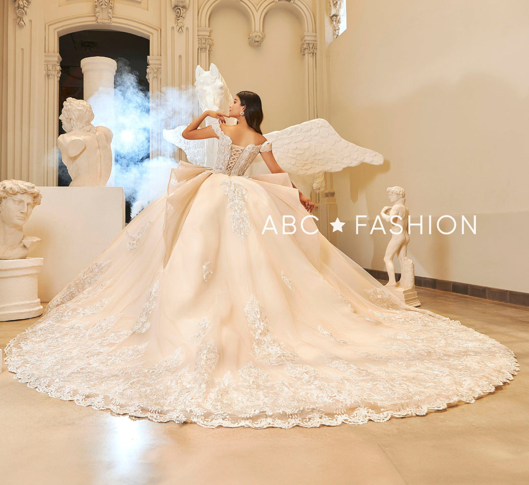 Off Shoulder Quinceanera Dress by Ragazza EV66-666