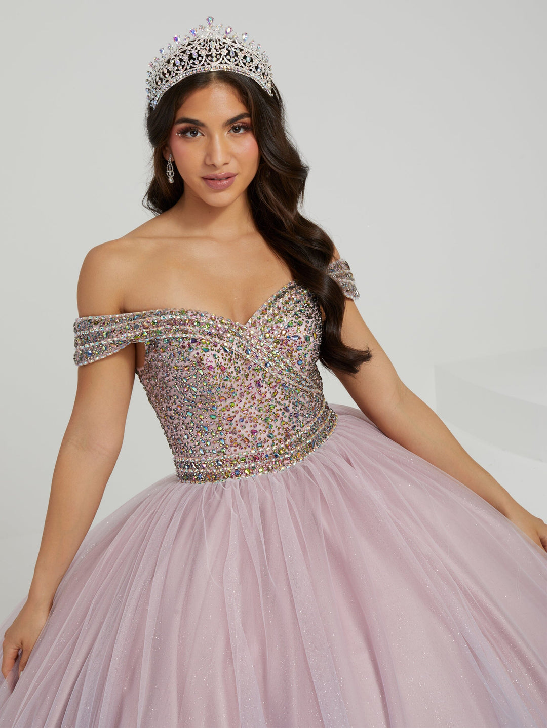 Ombre Off Shoulder Quinceanera Dress by Fiesta Gowns 56475