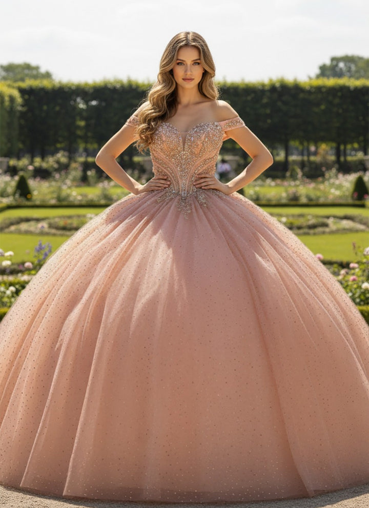 Off Shoulder Ball Gown by Bella Princess PQ1112