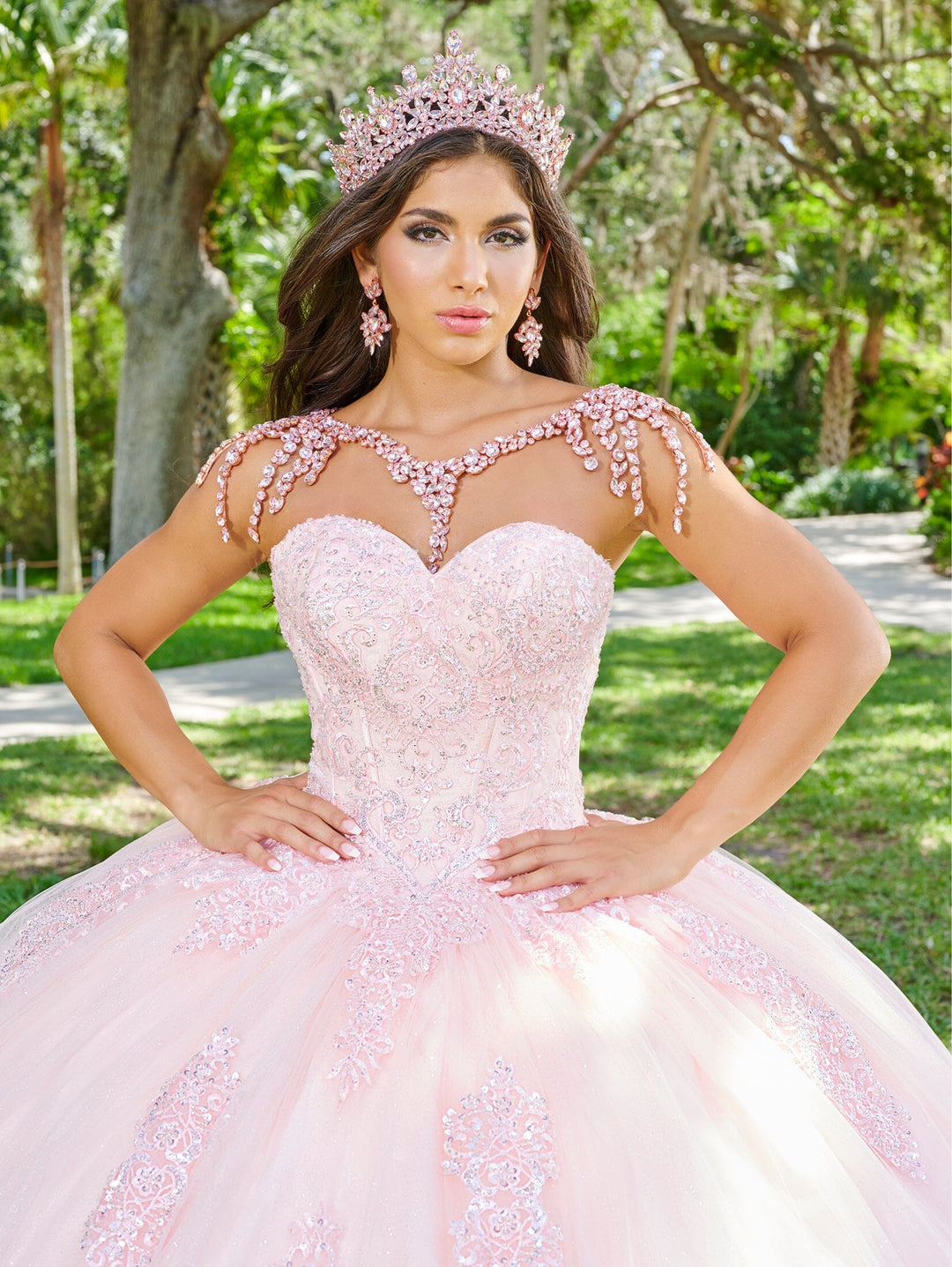 Puff Sleeve Corset Quinceanera Dress by House of Wu 26076