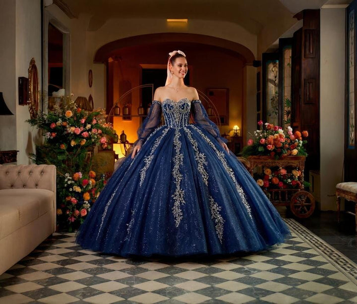 Puff Sleeve Corset Quinceanera Dress by Ragazza EV05-605