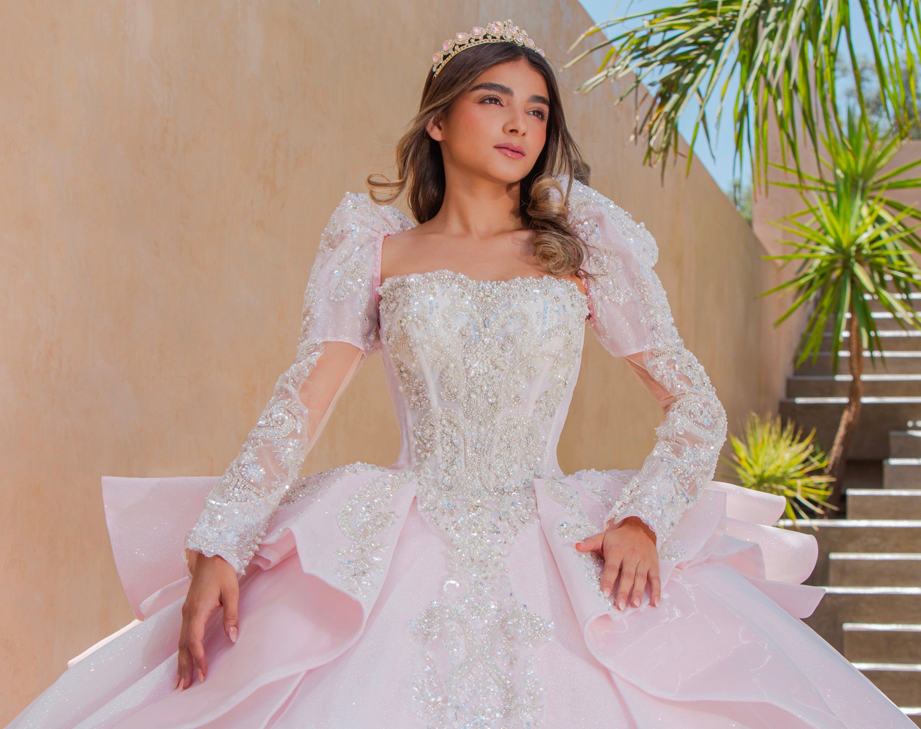 Puff Sleeve Strapless Quinceanera Dress by Ragazza EV56-656 – ABC