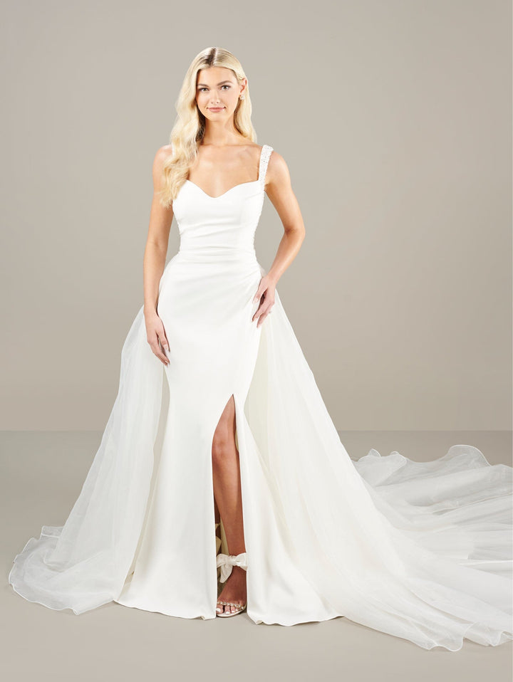 Removable Overskirt Bridal Gown by Adrianna Papell 31283