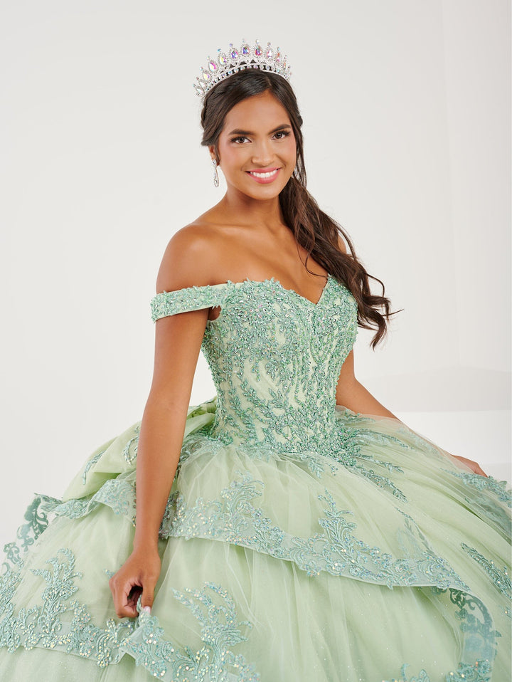 Ruffled Off Shoulder Quinceanera Dress by Fiesta Gowns 56492