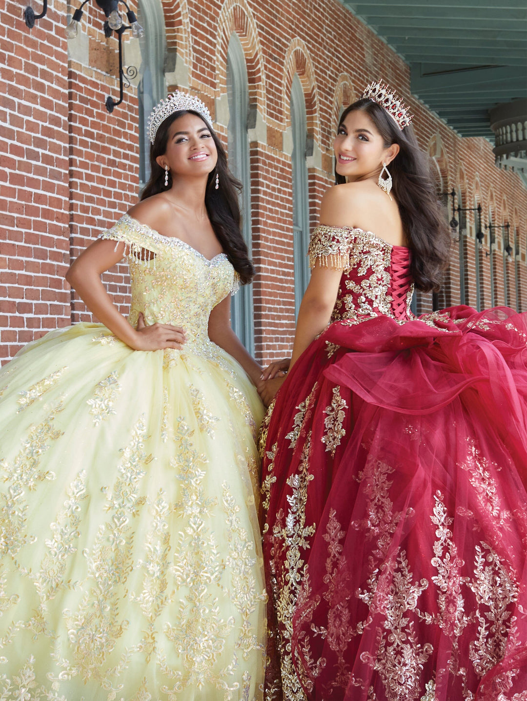 Ruffled Off Shoulder Quinceanera Dress by House of Wu 26045