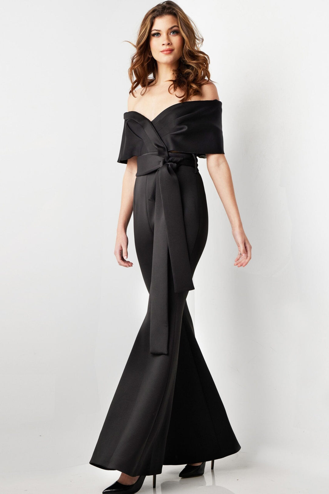 off shoulder jumpsuit dress Jovani 09726 Jumpsuit