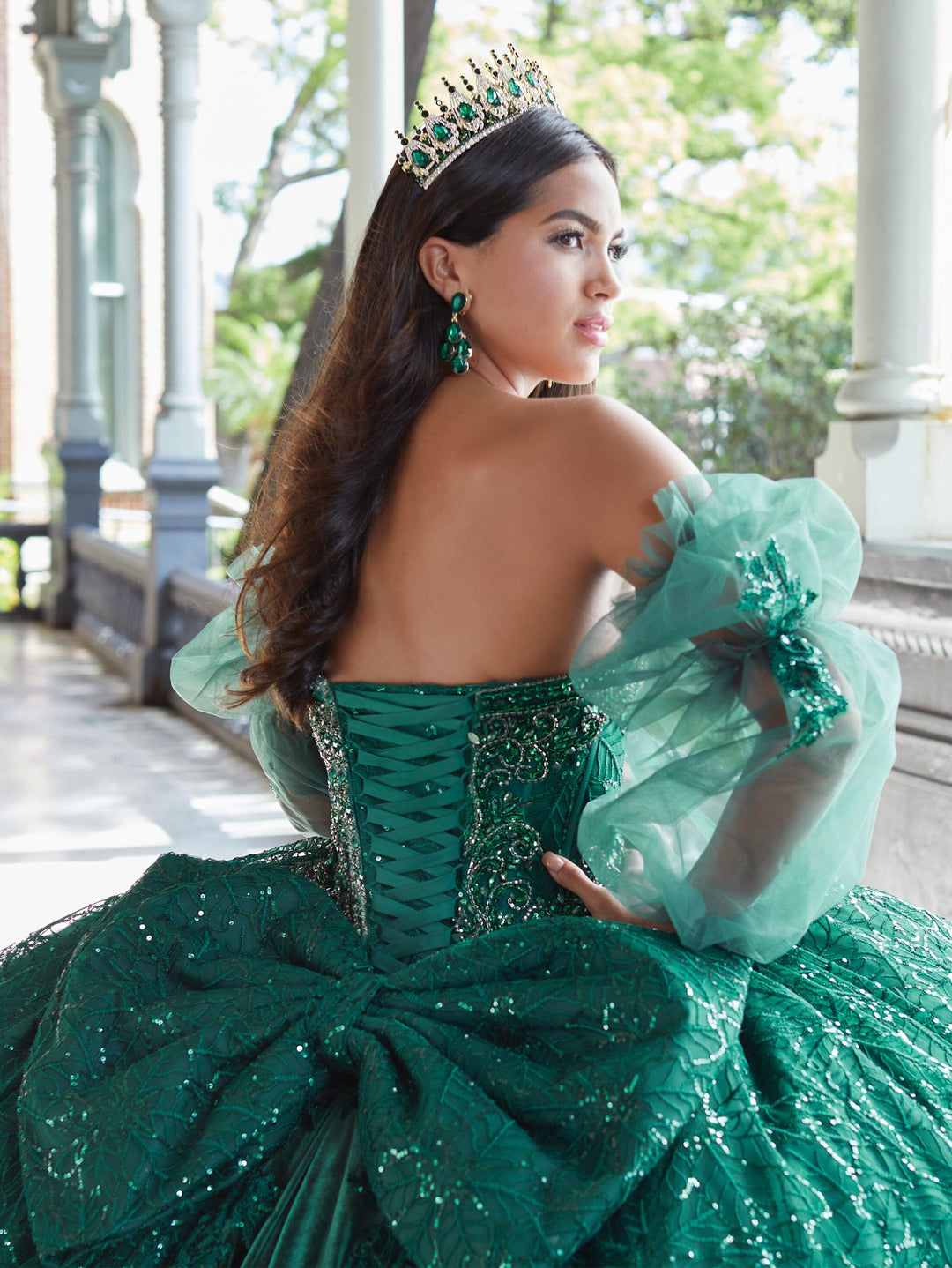 Sequin Print Quinceanera Dress by House of Wu 26054