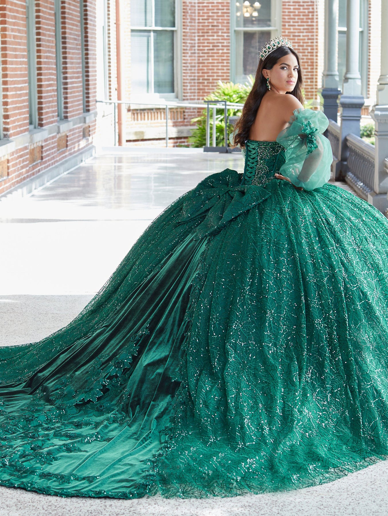 Quinceanera Collection Dress 26054 Black Gold / 8 Quinceanera Collection Dress 26054 Black Gold / 8