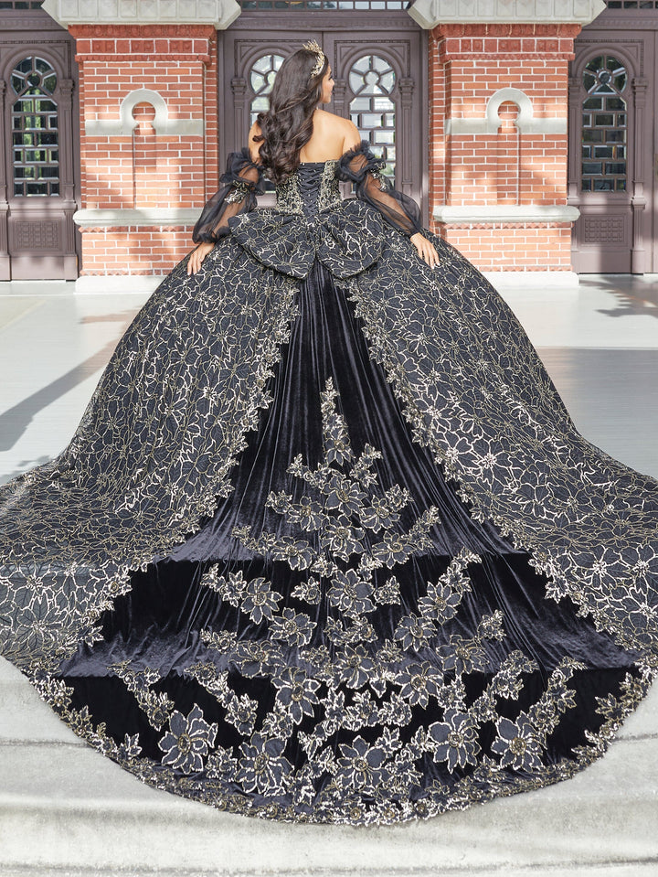 Sequin Print Quinceanera Dress by House of Wu 26054