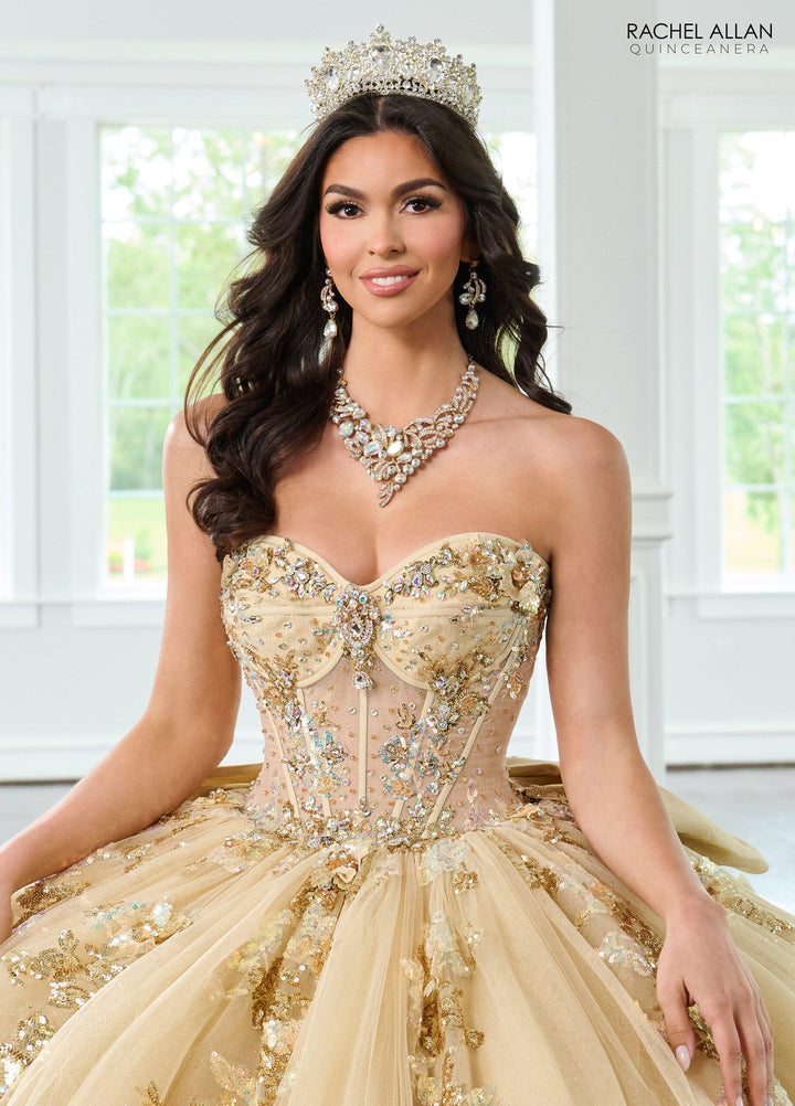 Sheer Corset Quinceanera Dress by Rachel Allan RQ2224