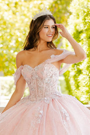 Sheer Corset Sweetheart Ball Gown by Petite Adele PQ1022