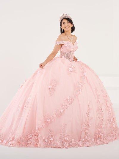 Sheer Off Shoulder Quinceanera Dress by Fiesta Gowns 56496
