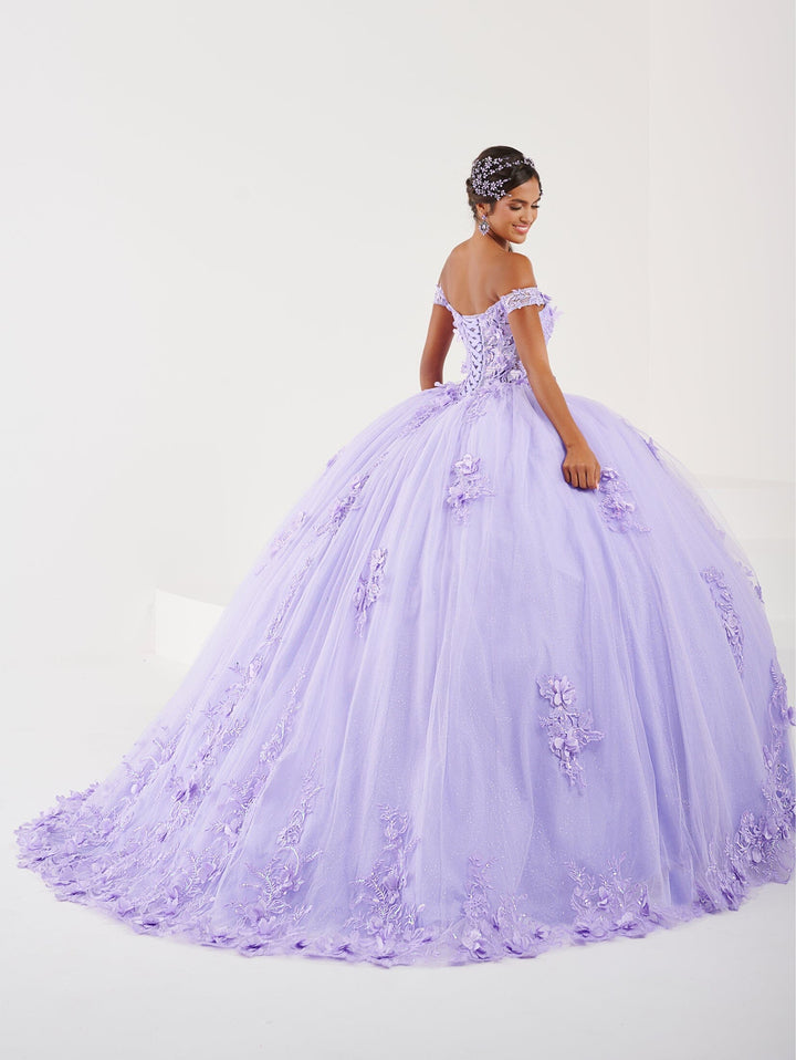 Sheer Off Shoulder Quinceanera Dress by Fiesta Gowns 56496