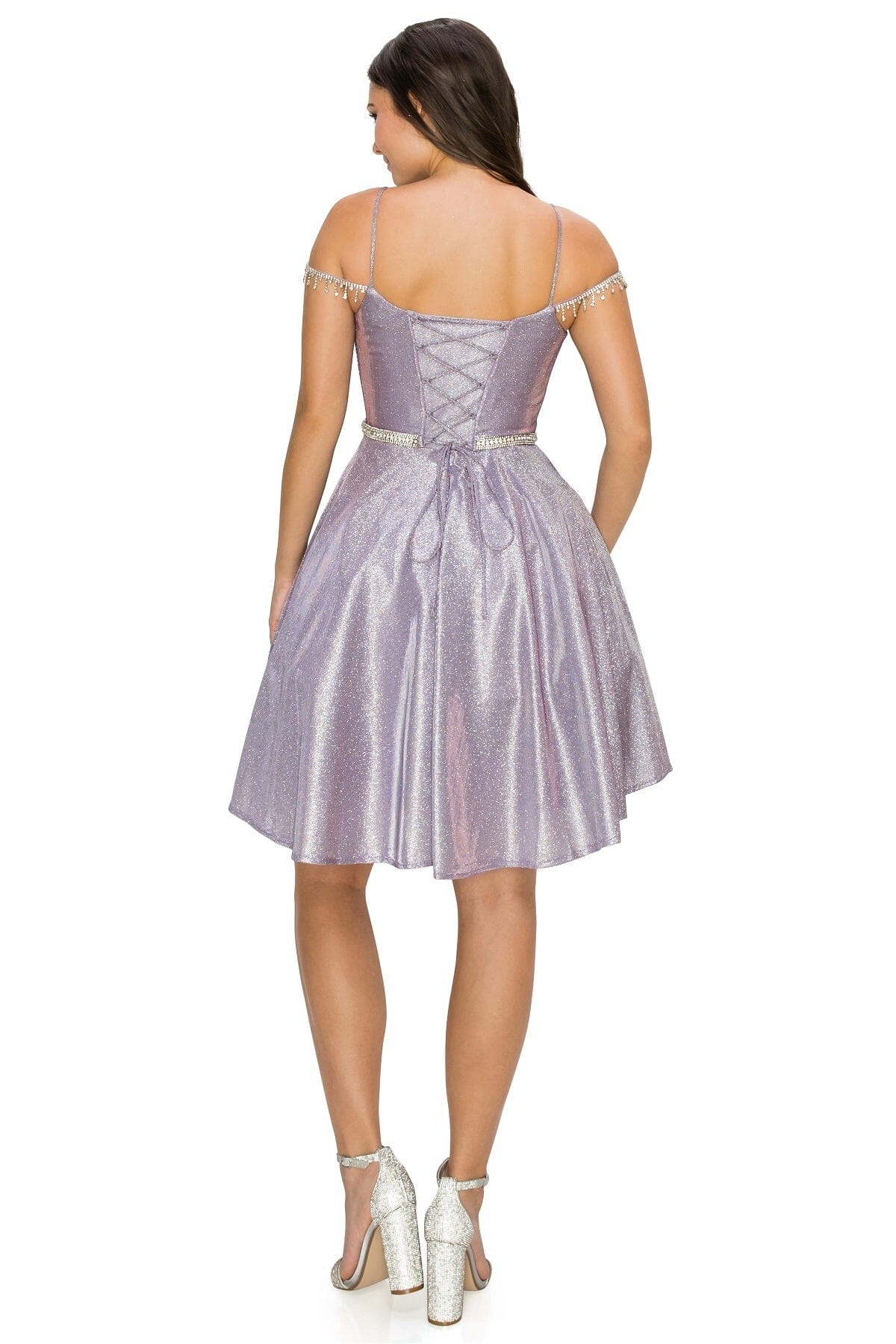 Eureka 9722 Shimmering Metallic Short Dress main image 1