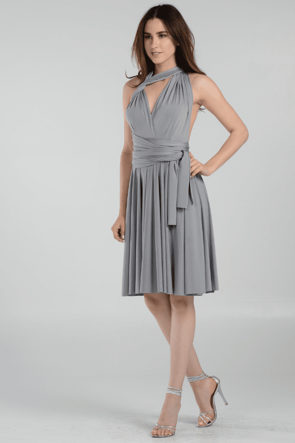 Short Convertible Jersey Dress by Poly USA 7020