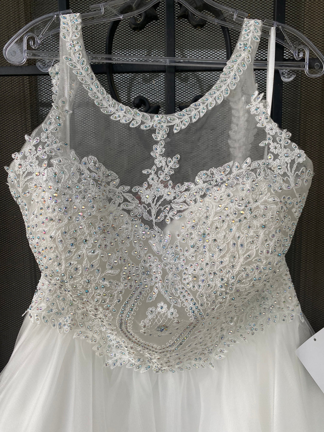 Short Lace Appliqued Dress by Cinderella Divine UJ0119 - Outlet