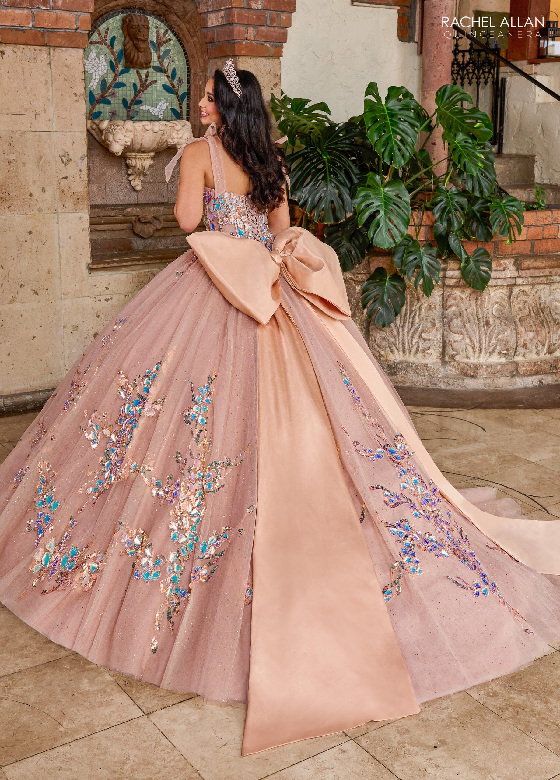 Sleeveless Bow Quinceanera Dress by Rachel Allan RQ2203 – ABC Fashion