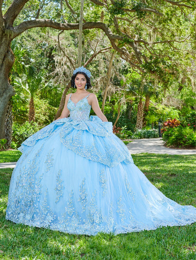 Sleeveless Cape Quinceanera Dress by House of Wu 26077