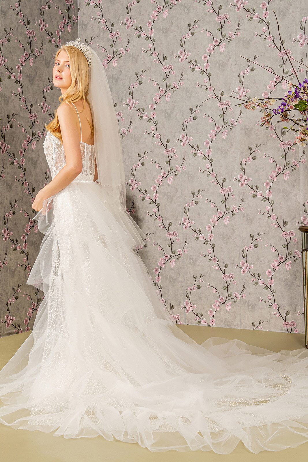 Sleeveless Corset Overskirt Bridal Gown by GLS Gloria GL3425