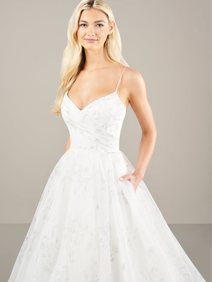 Sleeveless Organza Bridal Gown by Adrianna Papell 31271