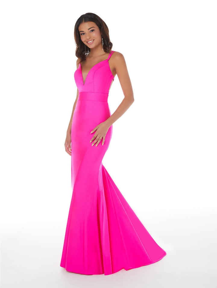 Spandex Fitted Strappy Back Gown by Studio 17 12870