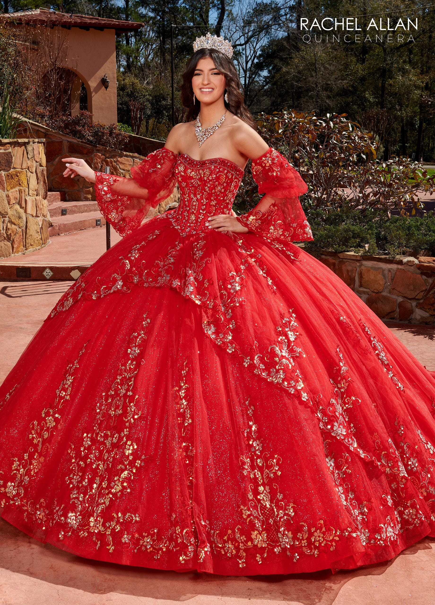 Strapless Bell Sleeve Quinceanera Dress by Rachel Allan RQ2178 – ABC ...