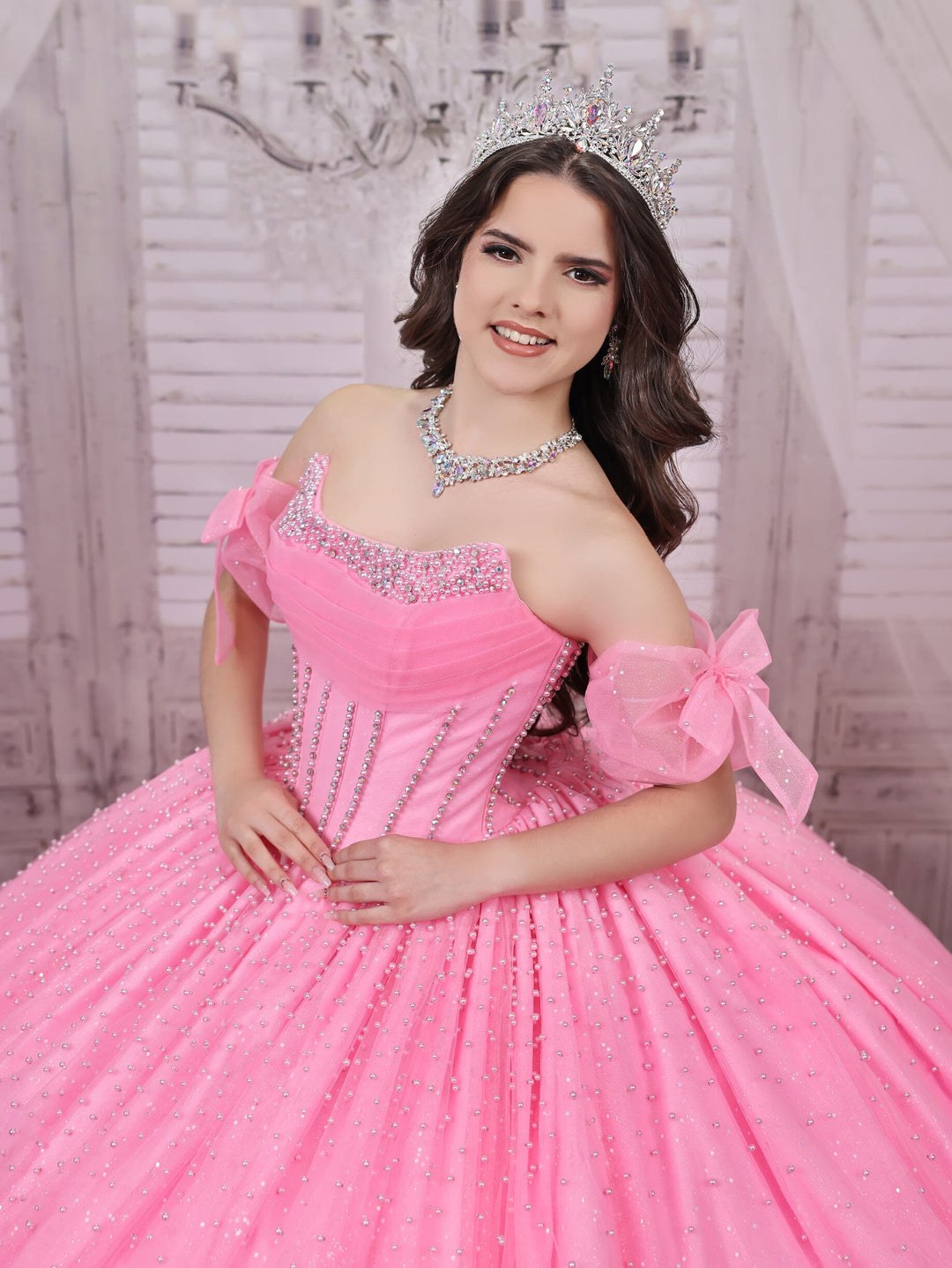 Strapless Cape Ball Gown by LizLuo Quince 26114