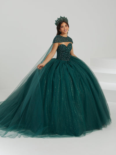 Strapless Cape Quinceanera Dress by Fiesta Gowns 56480