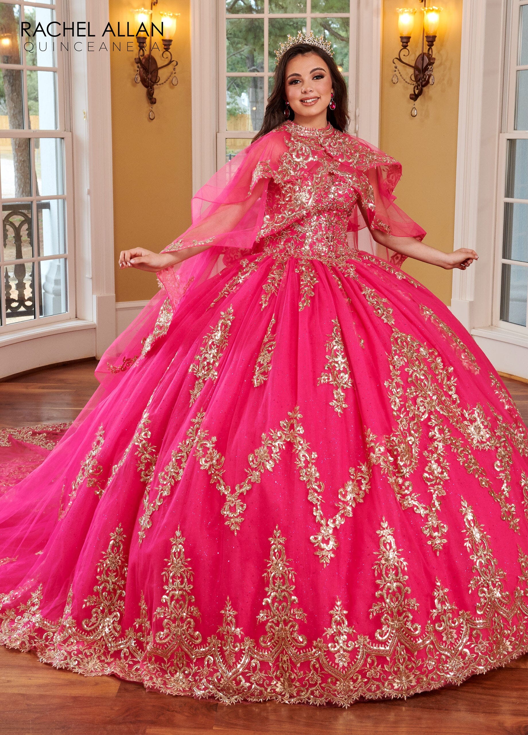 Strapless Cape Quinceanera Dress by Rachel Allan RQ2170 – ABC Fashion