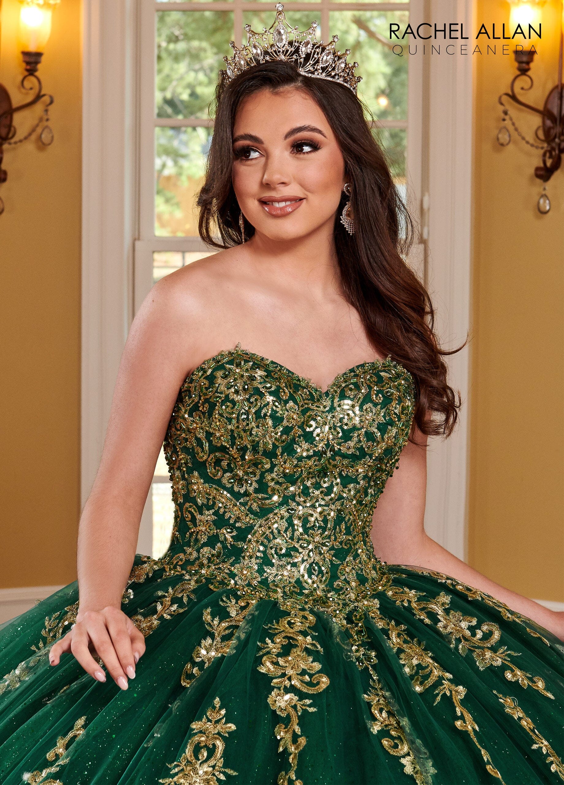 新品未使用 / AUSTIN REED / キラキラジャケット Strapless Cape Quinceanera Dress by Rachel Allan RQ2170 – ABC Fashion