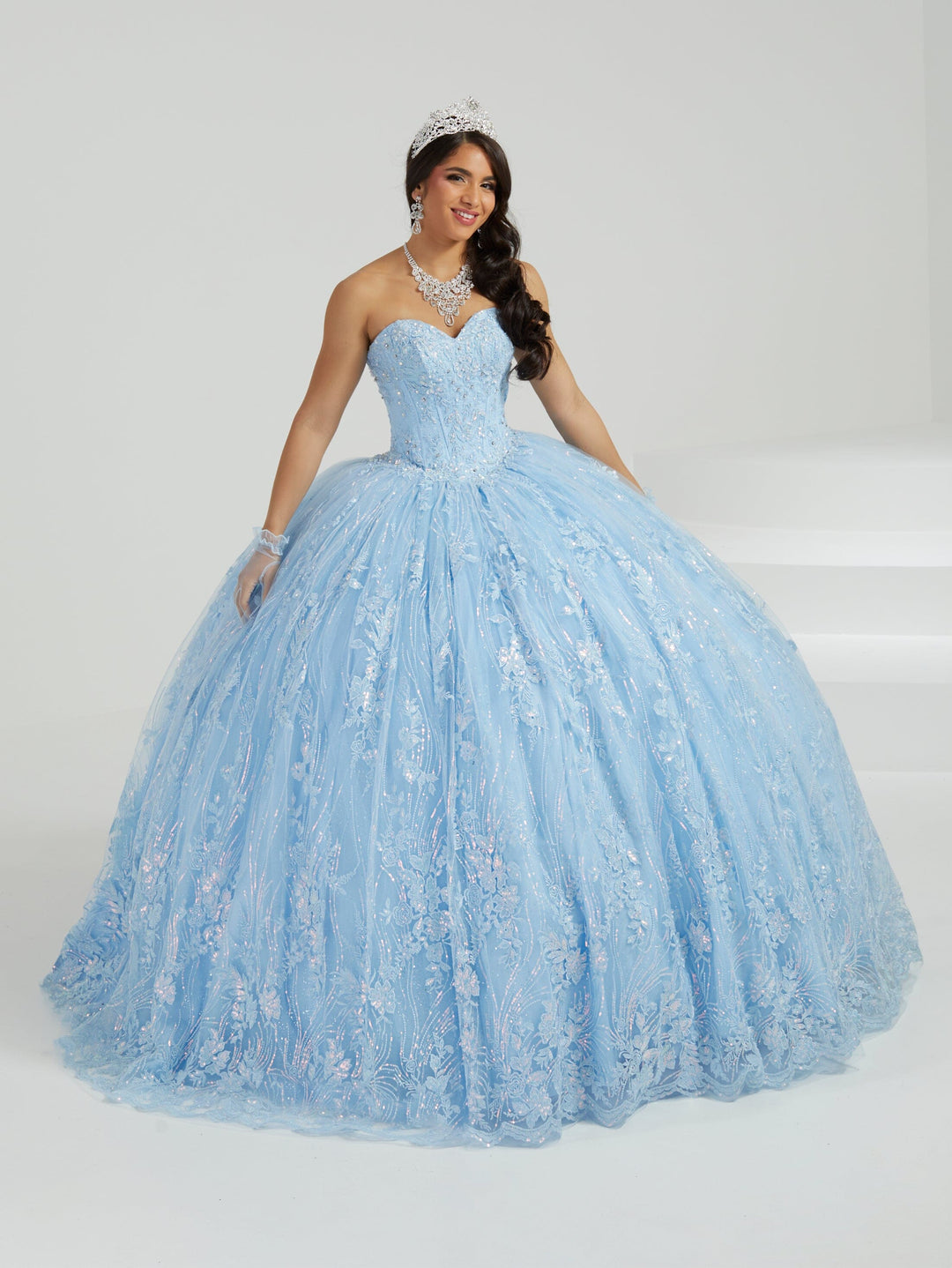 Strapless Corset Quinceanera Dress by Fiesta Gowns 56477