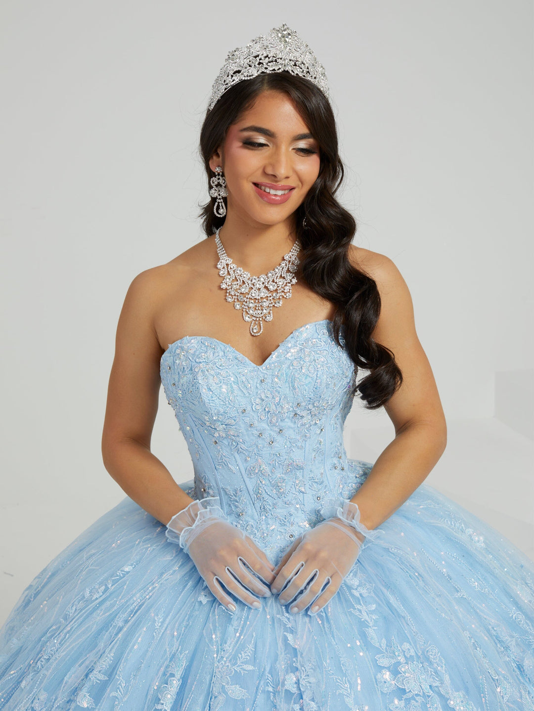 Strapless Corset Quinceanera Dress by Fiesta Gowns 56477