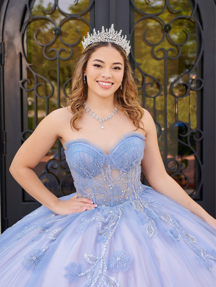 Strapless Corset Quinceanera Dress by LizLuo Fiesta 56521