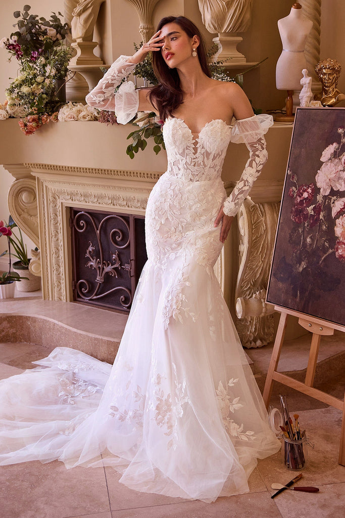 Strapless Glove Mermaid Bridal Gown by Ladivine WL033 – ABC Fashion