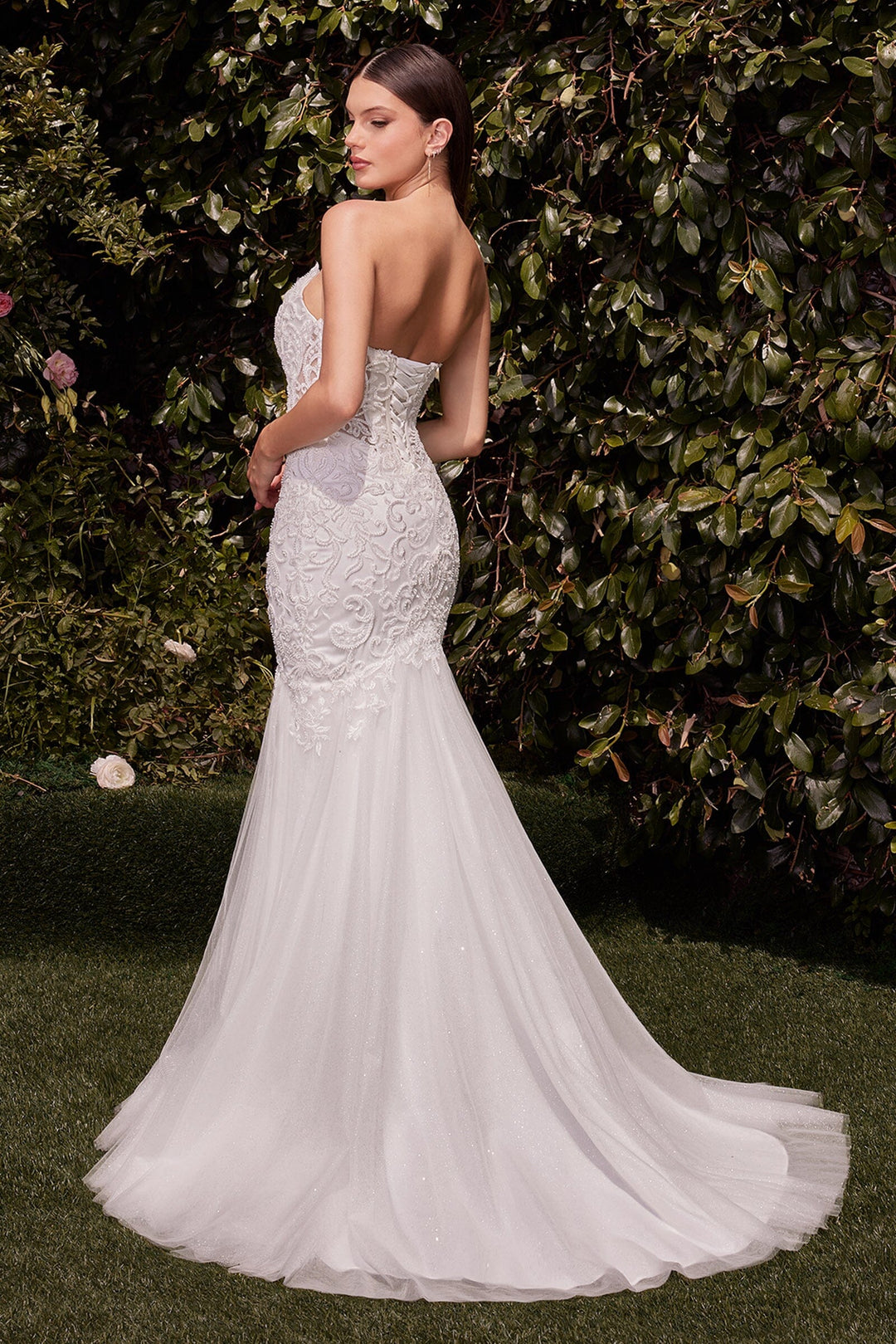 Strapless Mermaid Bridal Gown by Ladivine CDS482W