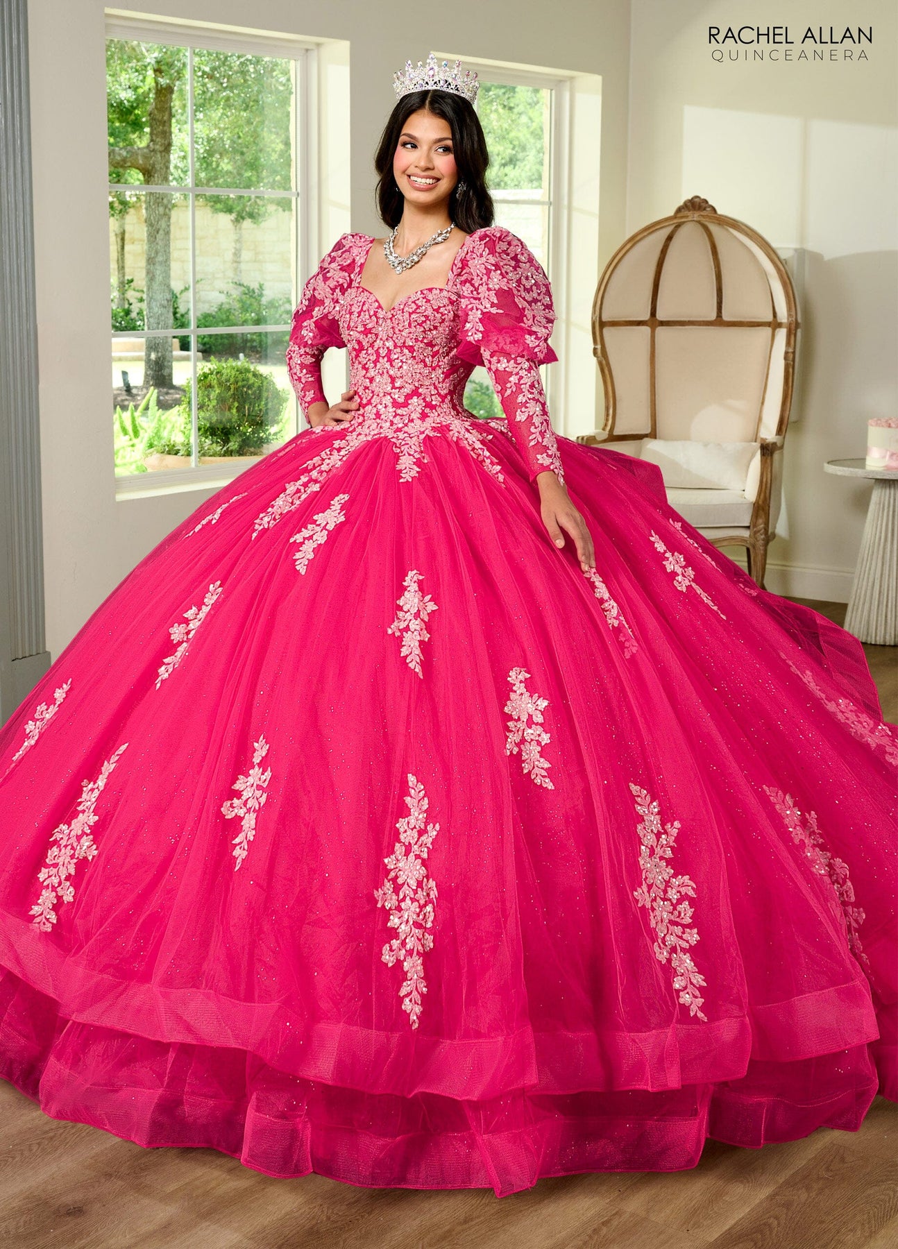 Pink long sleeve quince dress outlet